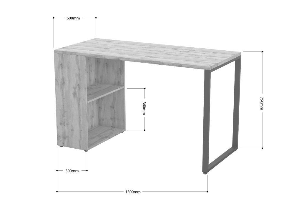 Прямые компьютерные столы, Стол учебный Айсберг Лофт Белый