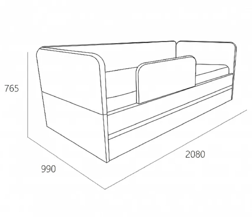Кровати одноярусные, Кровать Молли