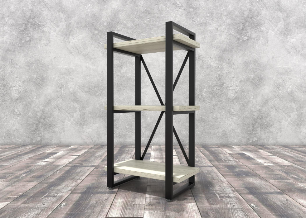 Стеллажи, Стеллаж Айсберг Лофт 40х102-2 черный