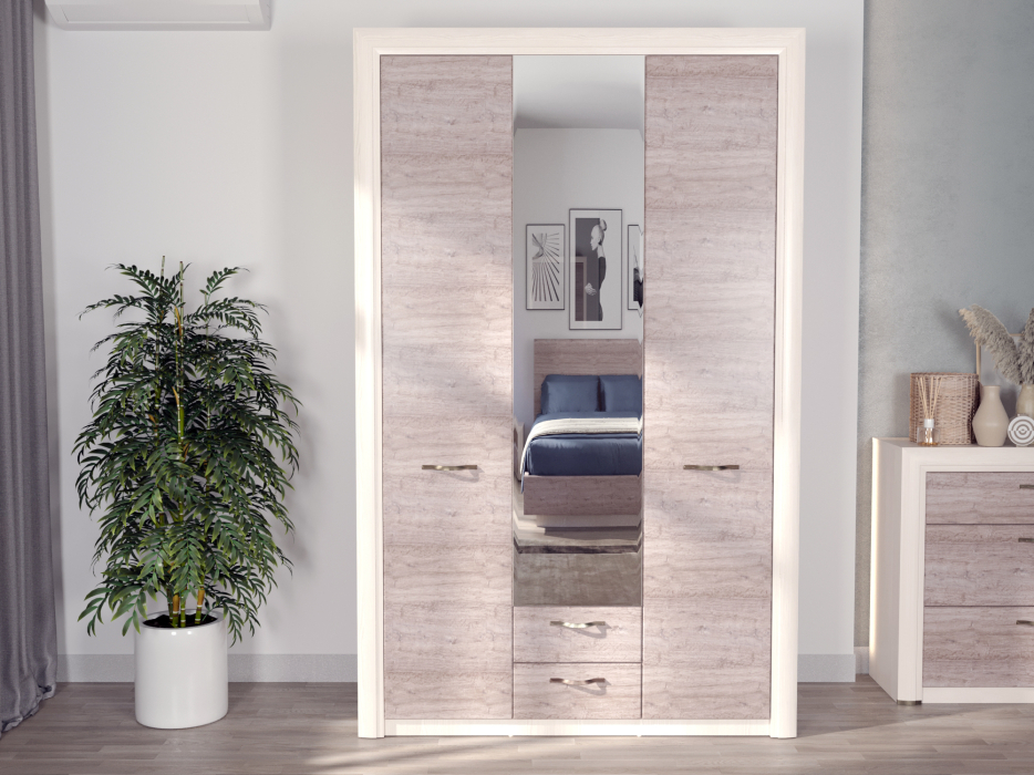 Для одежды, Шкаф 3D2S Z, OLIVIA