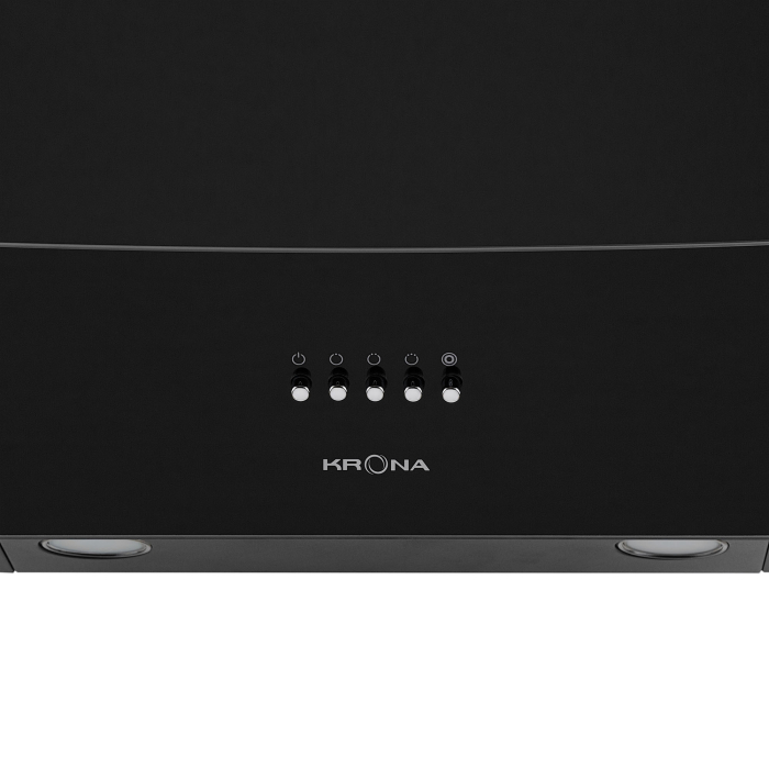 Вытяжки, Вытяжка кухонная INGA 600 black push button