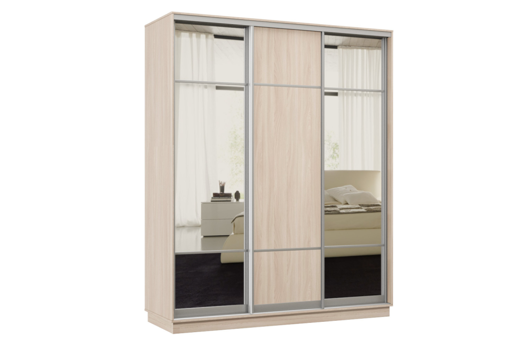 Шкафы-купе, Шкаф-купе Премьер Лайт 23 (11;08;11) трехдверный