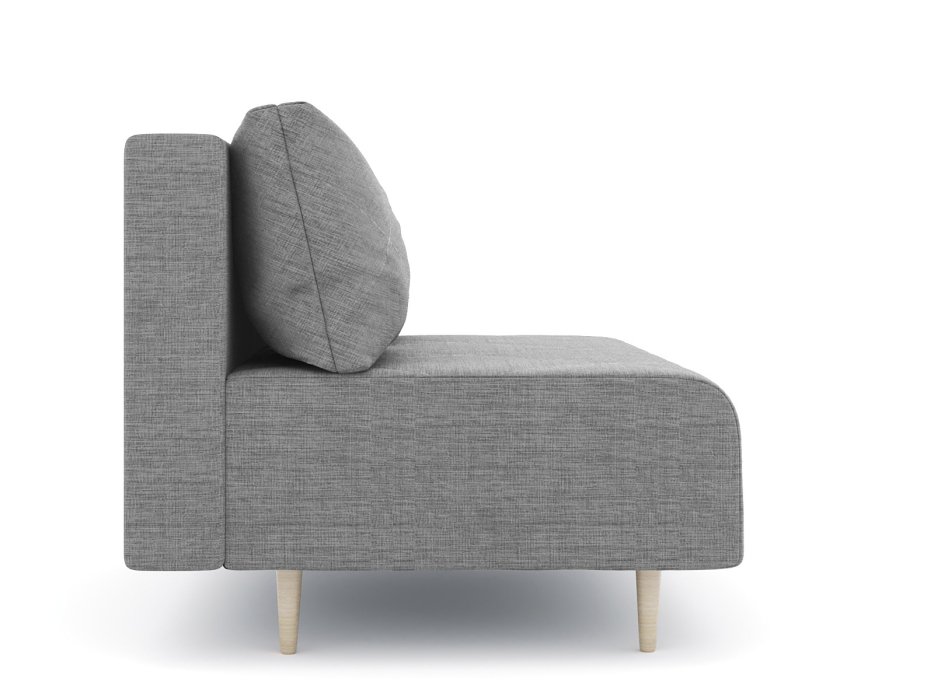 Дизайнерские диваны для гостиной, Диван прямой нераскладной Милли мини 2-х  местный без подлокотников, рогожка Люкс