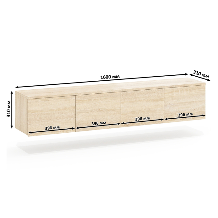 ТВ-тумбы, Тумба для аппаратуры подвесная Сити-11