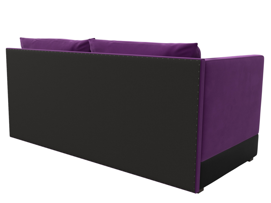 Кушетка диван, Кушетка Никас левая, микровельвет / экокожа