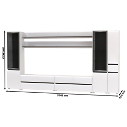 Мебель для гостиной модульная Сидней комплектация № 116