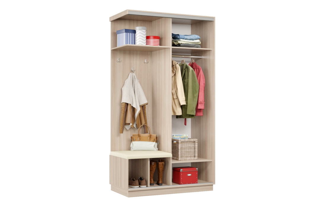 Прихожие, Прихожая Премьер 04 Лайт Мини 11 Левая Мягкая