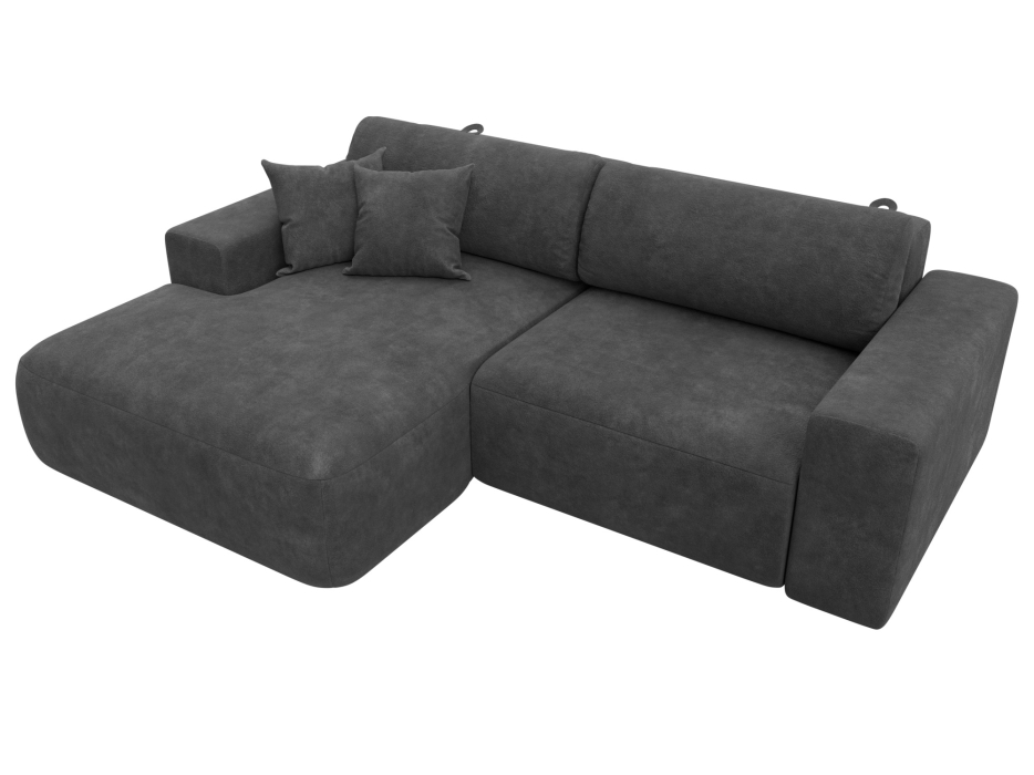 Диваны угловые в гостиную, Диван угловой Лига-036 НПБ Классик левый угол, велюр BRUT