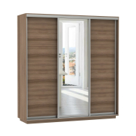 Шкафы-купе, Шкаф-купе Экспресс Медиум (1 зеркало) трио 2200 x 2400 x 600