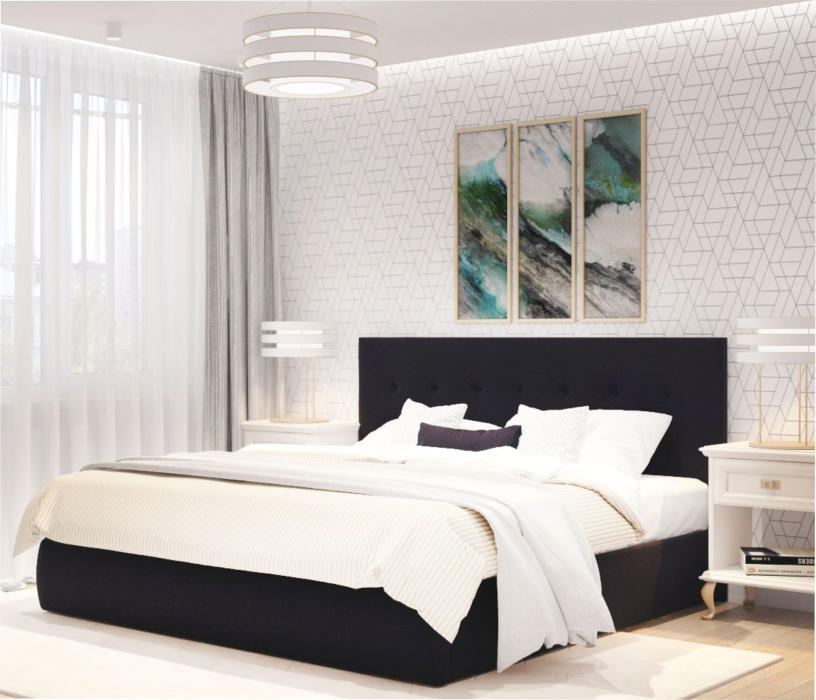 Мягкая кровать, Мягкая кровать Selesta 1400 с ортопед.основанием с матрасом АСТРА