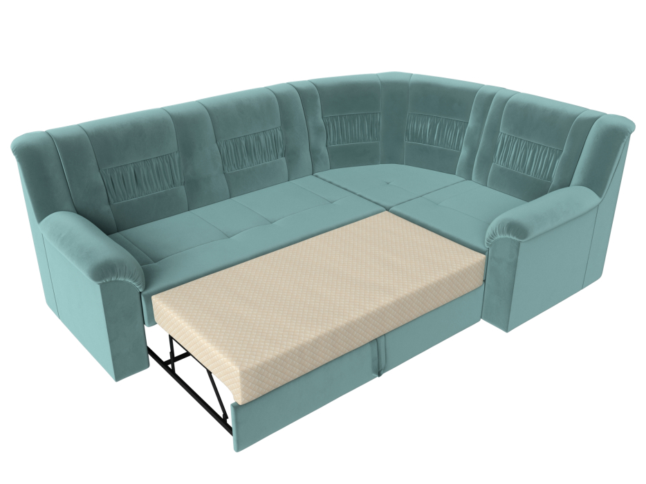 Диваны угловые в гостиную, Угловой диван Карелия правый, велюр