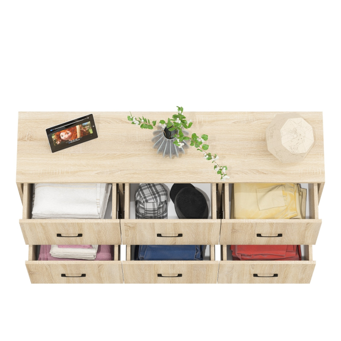 ТВ-тумбы, Комод шесть выдвижных ящиков РВК 127-1504