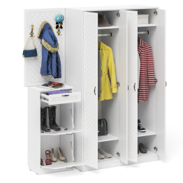 П-6 прихожая компоновка № 15 МДФ фрезеровка ромб