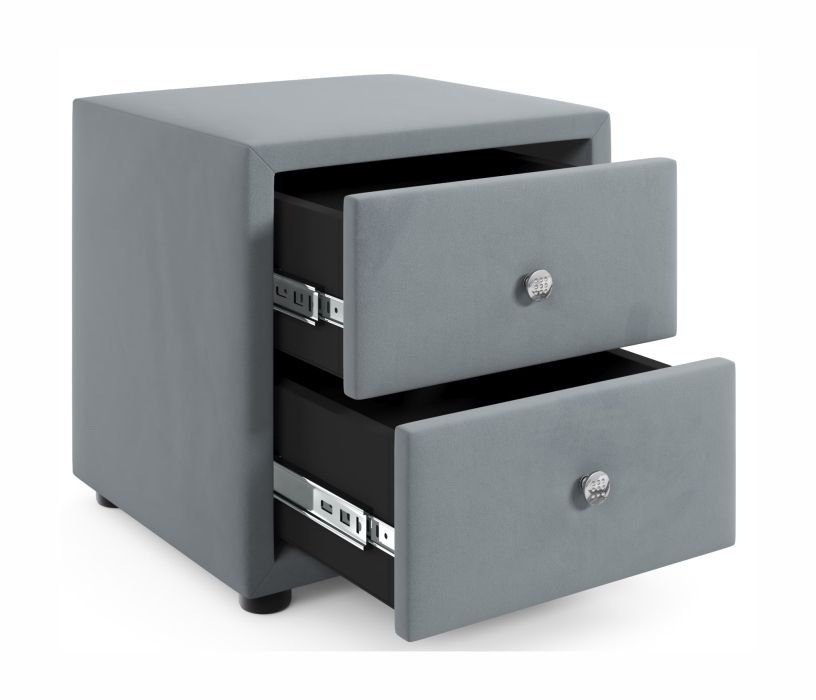 Мягкая кровать, Мягкая кровать с тумбами Olivia 1600 подъемная