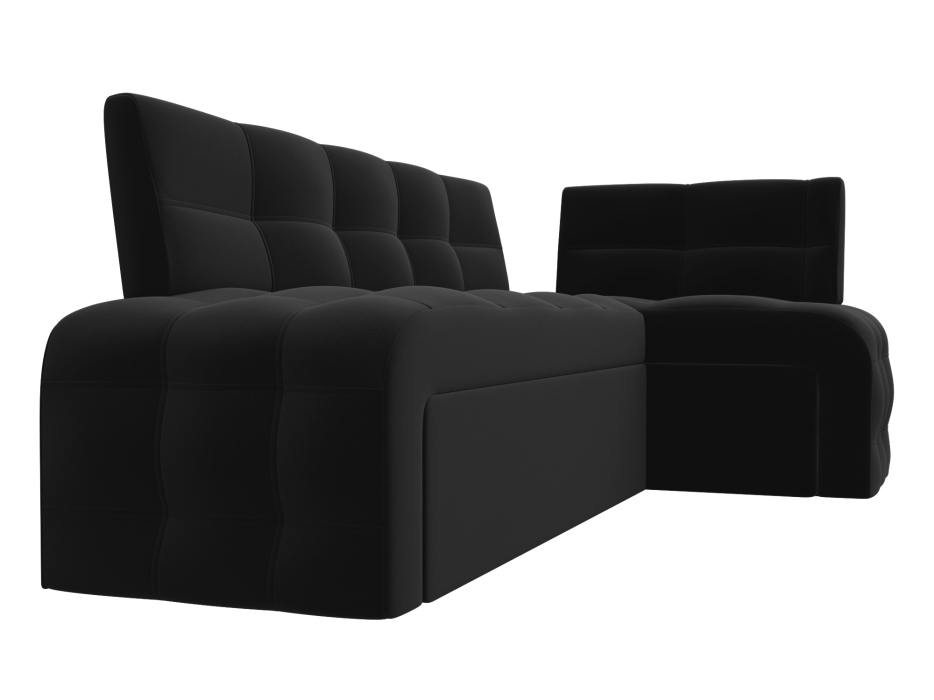 Диваны угловые кухонные, Кухонный угловой диван Люксор правый угол, микровельвет