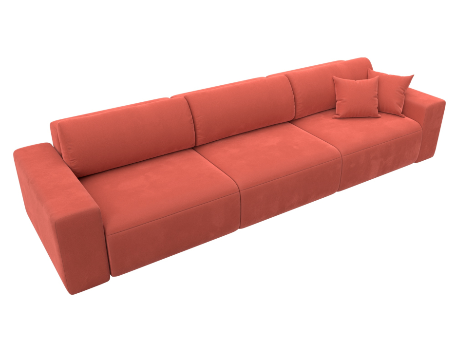 Диваны еврокнижки, Диван прямой Лига-036 Классик Лонг, микровельвет