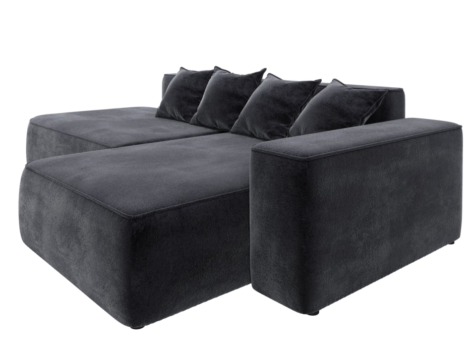 Диваны угловые в гостиную, Диван угловой Лига-065 угол правый, велюр TOWER