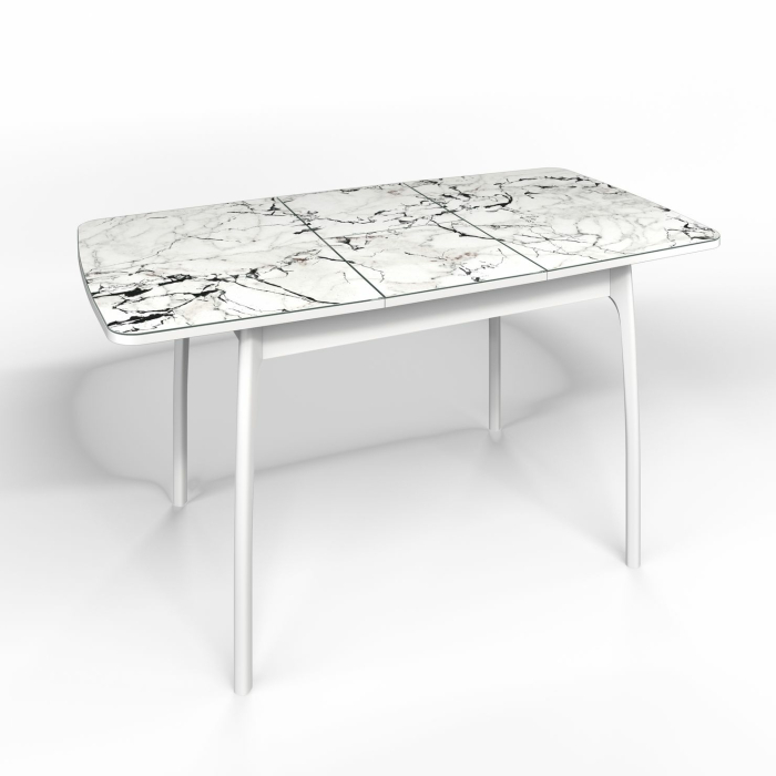 Обеденные столы, Флорида стол гнутая нога №2 Белый