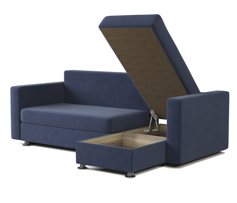 Диваны угловые в гостиную, Угловой диван Ария правый велюр