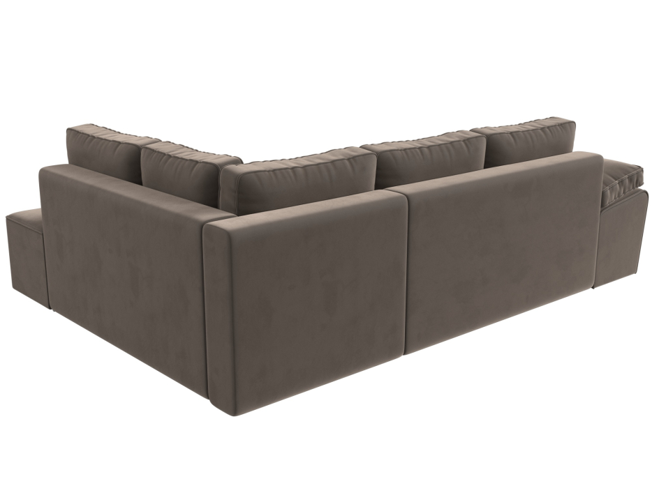 Диваны угловые в гостиную, Угловой диван Хьюго правый угол, велюр