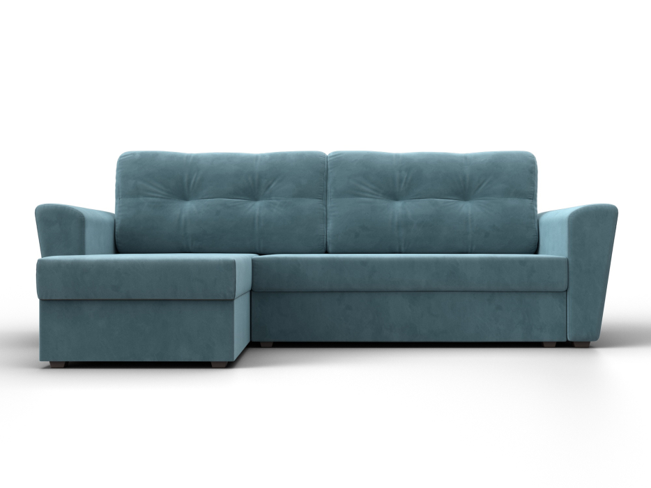 Диваны угловые в гостиную, Угловой диван Амстердам Лайт левый угол, велюр