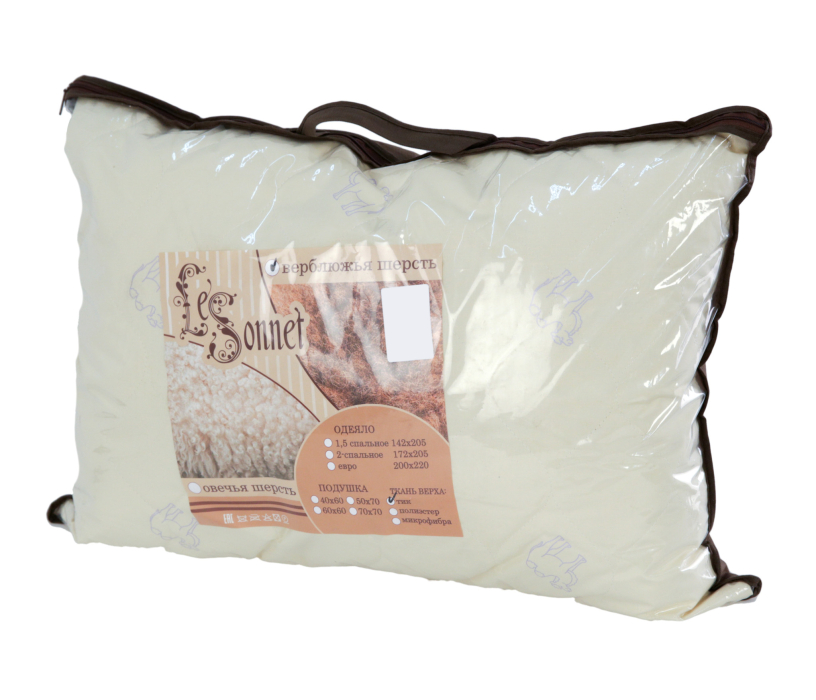 Подушки, Подушка 50*70 Верблюжья шерсть х/б