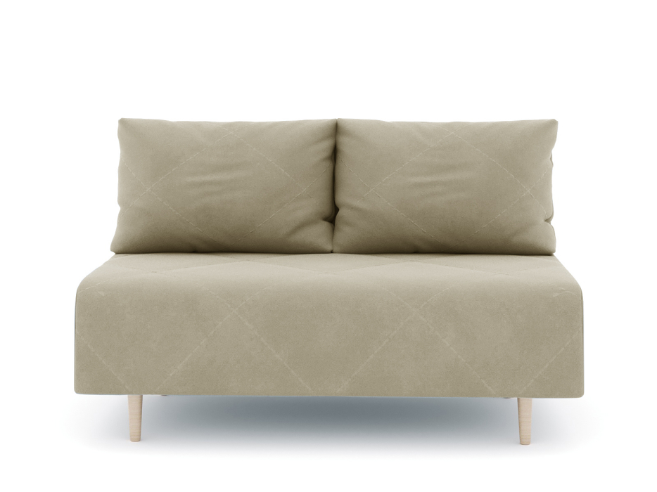 Дизайнерские диваны для гостиной, Диван прямой нераскладной Милли мини 2-х  местный без подлокотников, велюр