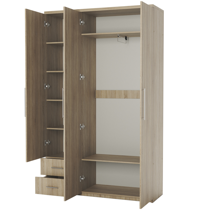 Для одежды, Шкаф трехдверный Комфорт МКЯ-32/1 120х45 с зеркалом