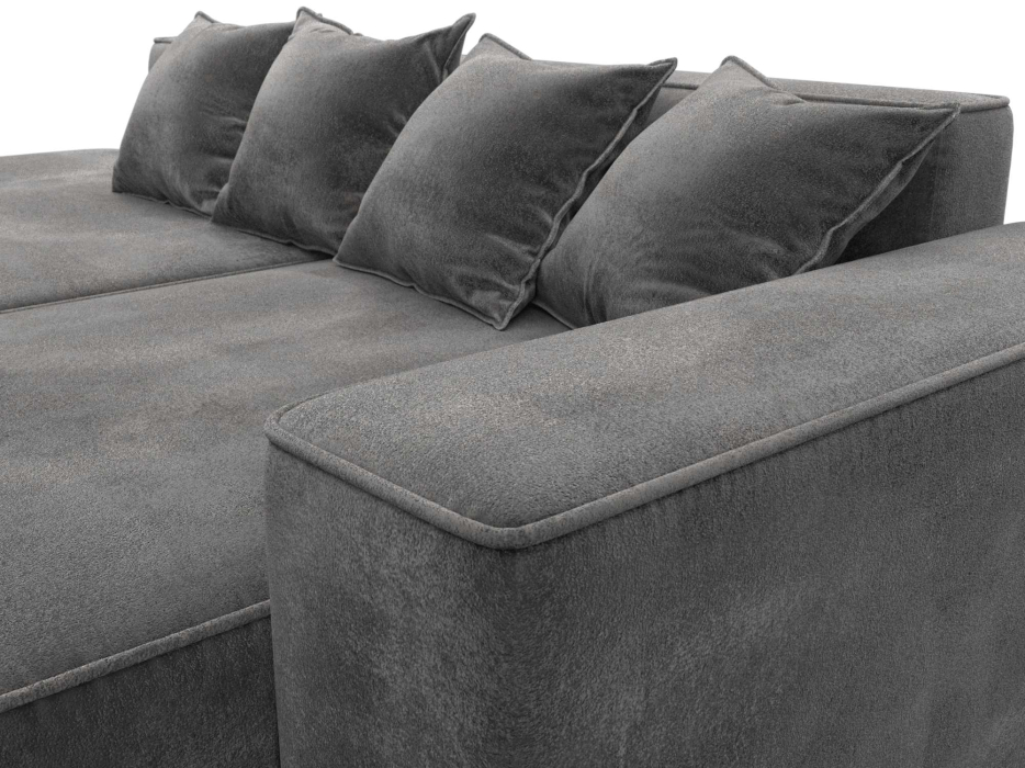 Диваны угловые в гостиную, Диван угловой Лига-065 угол правый, велюр TOWER