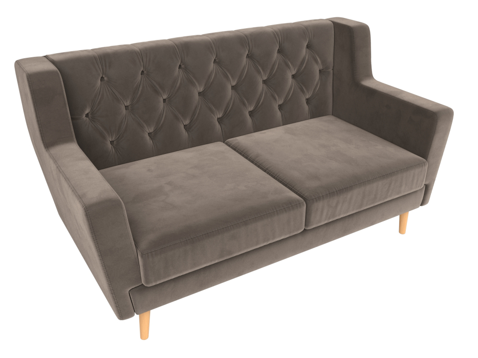 Диваны прямые кухонные, Прямой диван Брайтон 2 Люкс, велюр