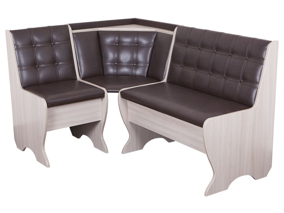 Кухонные уголки, Кухонный уголок Стиль 19Л Ясень шимо светлый