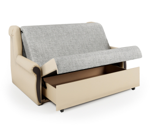 Диван-кровать Аккорд М 160, экокожа/шенилл