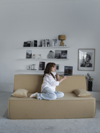 Диван бескаркасный Клайд, велюр