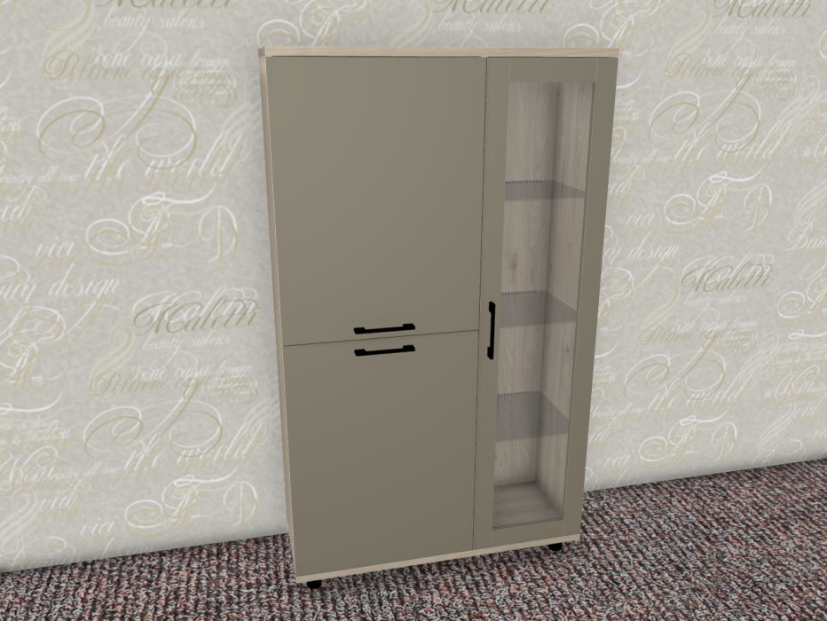 Шкафы распашные, Модульная система Грейс Шкаф ШК-5082  Гикори Джексон Светлый