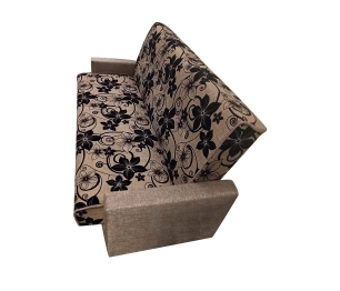 Диван 120  Рогожка Цветы ПБ