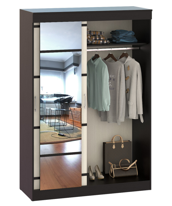 Шкафы-купе, Шкаф-купе трёхдверный Сакура 1500