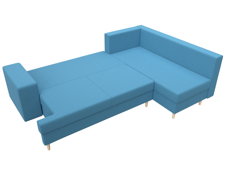 Диваны угловые в гостиную, Диван угловой Сильвана правый угол, рогожка Амур