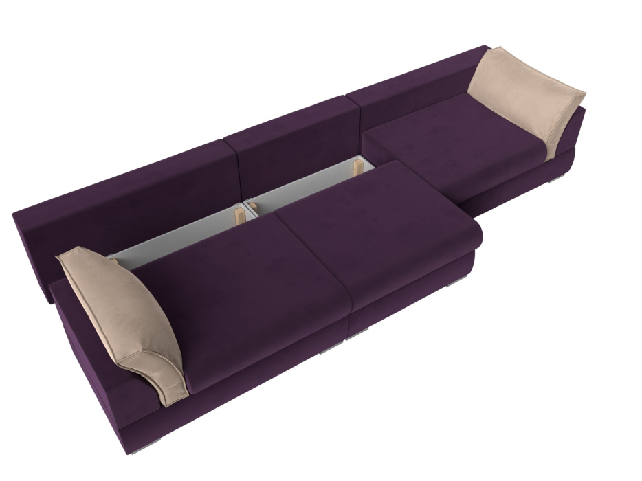 Диваны прямые кухонные, Прямой диван Пекин Long, велюр