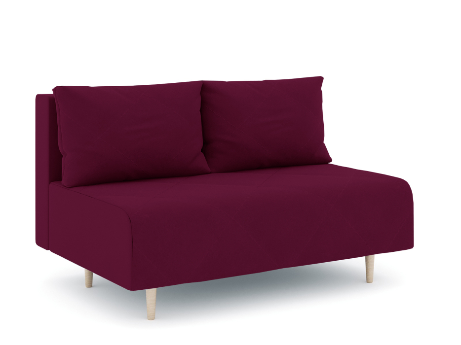 Дизайнерские диваны для гостиной, Диван прямой нераскладной Милли мини 2-х  местный без подлокотников, велюр