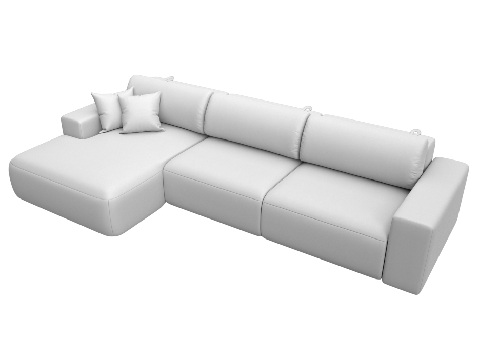 Диваны еврокнижки, Диван угловой Лига-036 НПБ Классик Лонг левый угол, экокожа GRIFON