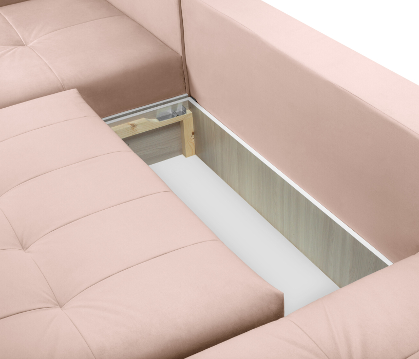 Диваны угловые в гостиную, Диван еврокнижка Чилетти П-образный