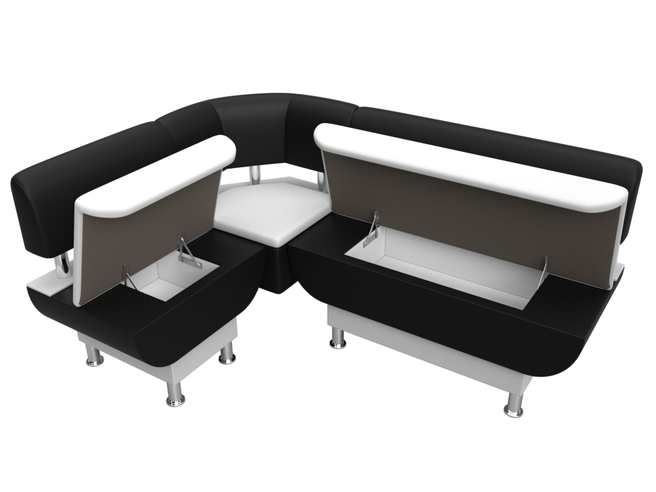 Кухонные уголки, Кухонный угловой диван Альфа левый угол, экокожа