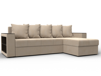 Диван угловой Дубай Лайт угол универсальный, велюр
