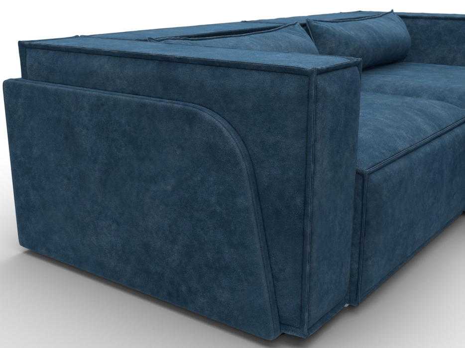 Диваны угловые в гостиную, Диван угловой Лига-061 угол правый, велюр BRUT