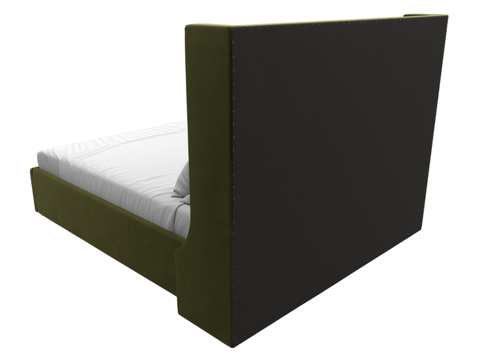 Мягкая кровать, Кровать интерьерная Ларго 160, микровельвет