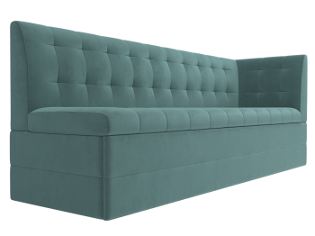 Кухонный диван Бриз с углом справа, велюр