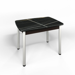 Флорида Стол венге, ноги  серебро №5