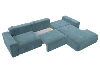 Диван угловой Лига-036 Классик Лонг правый угол, велюр