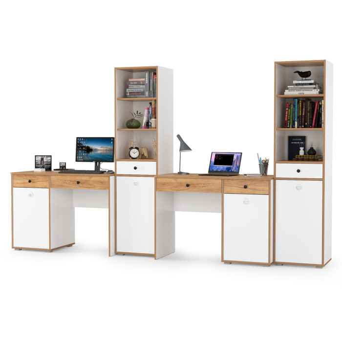 Офисная мебель, Два компьютерных стола Вуди и пенал для учебников