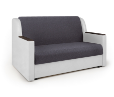 Диваны с ящиком для белья, Диван-кровать Аккорд Д 120, рогожка/экокожа